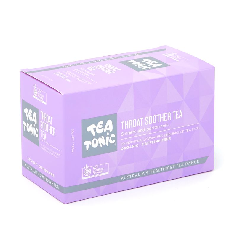Throat Soother Tea - 20 Teabags Box Organic