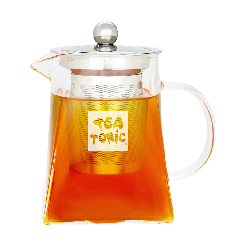 Square Glass Tea Pot 400ml - 2 Cups