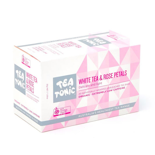 White Tea & Rose Petals Tea - 20 Teabags Box