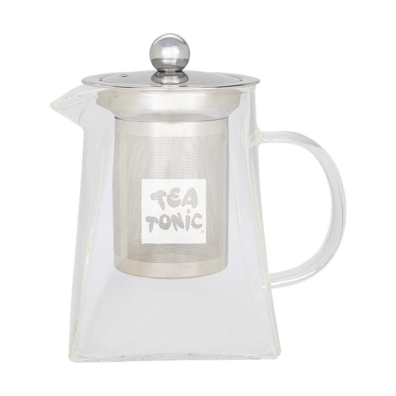 Square Glass Tea Pot 400ml - 2 Cups