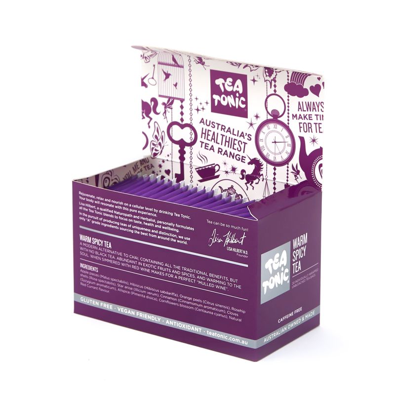 Warm Spicy Tea - 20 Teabags Box